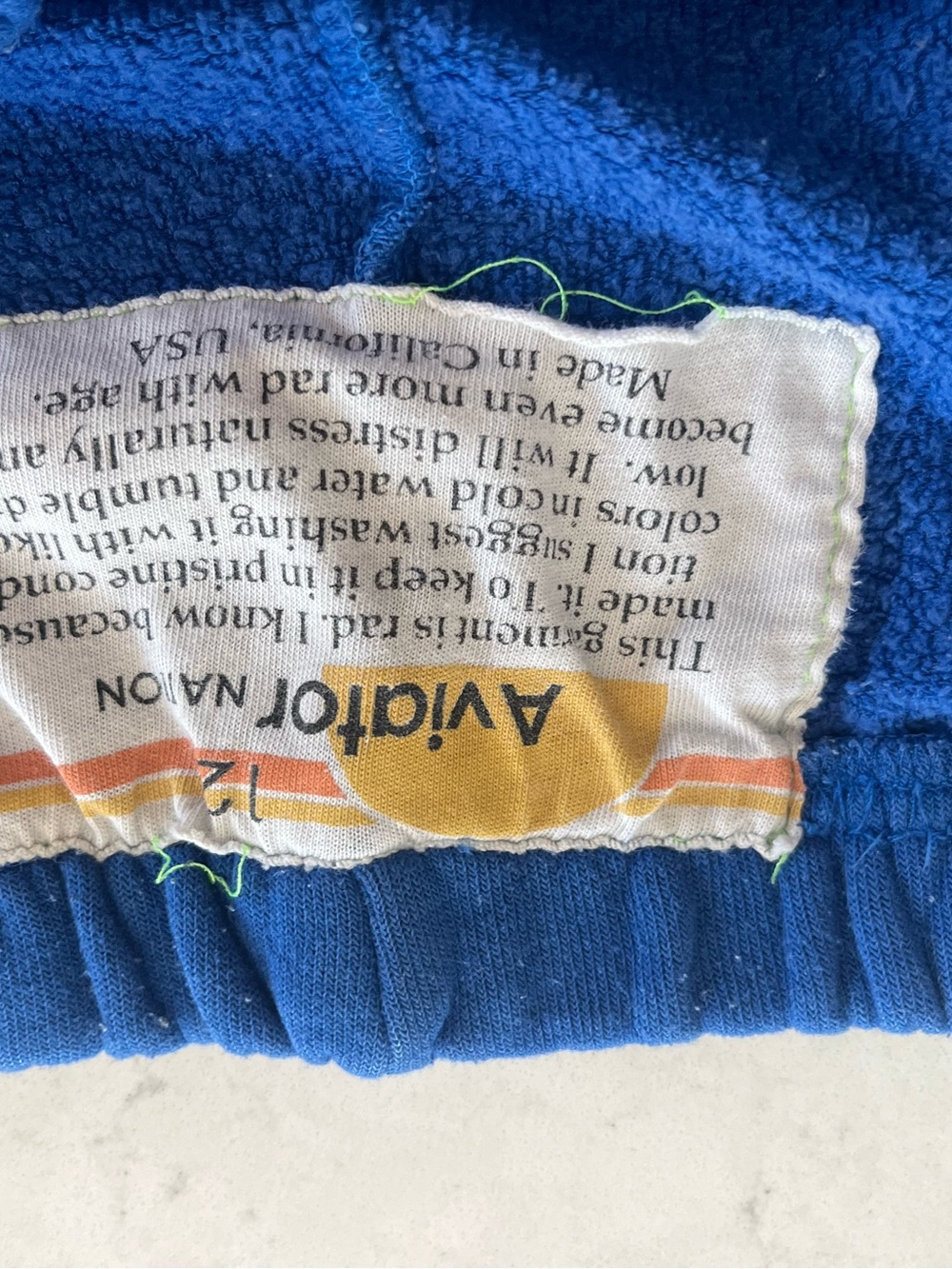 Kids Aviator Nation Smiley Sweatpants Size 12 - Picture 4 of 4